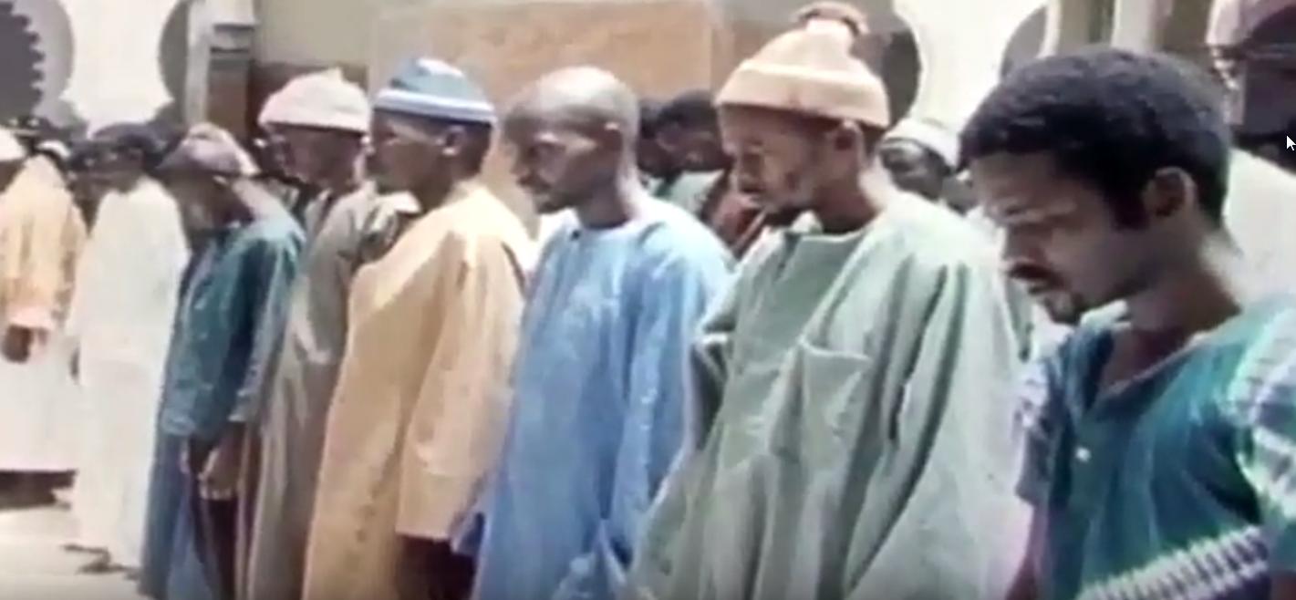 Men Praying in Sadl in Senegal – West Africa (Year 1979)