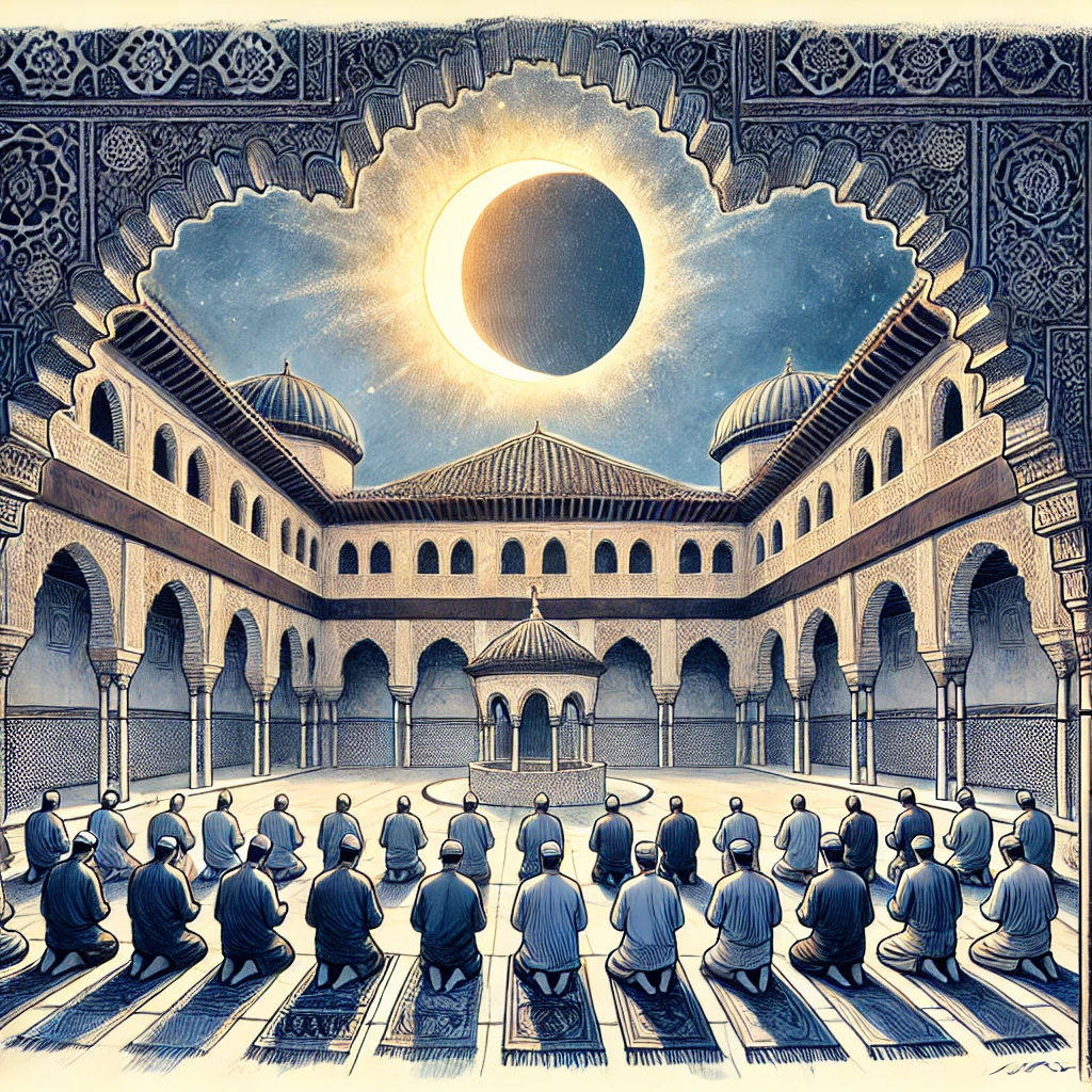 How to pray solar eclipse prayer (kusuf) in the Maliki madhab